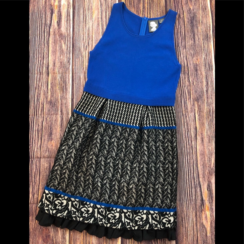 Anthro M Girls from Savoy wool blend dress
